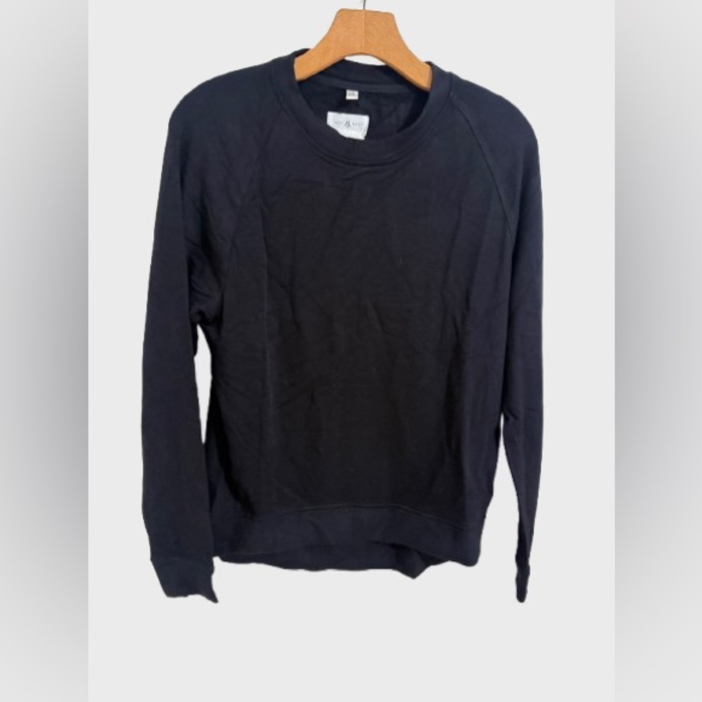 Lou & Grey Black Crewneck Sweater